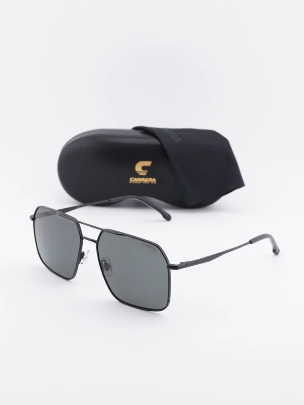 CARRERA 333/S 0003 M9 Aviator Sunglasses - Black / Grey Polarized